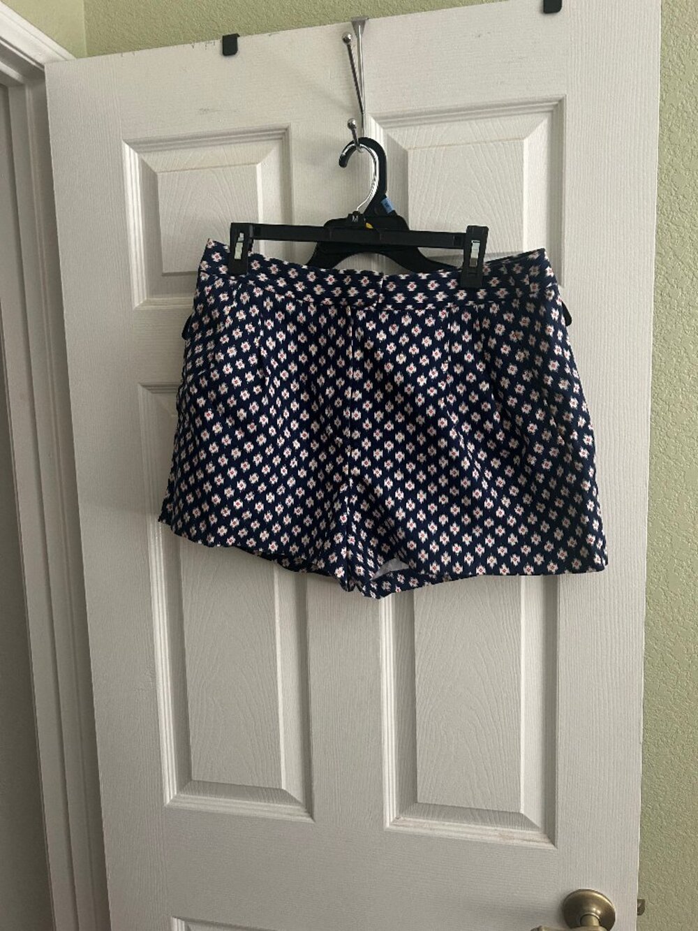 Blue smart casual shorts